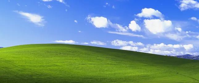 Field Clouds Green